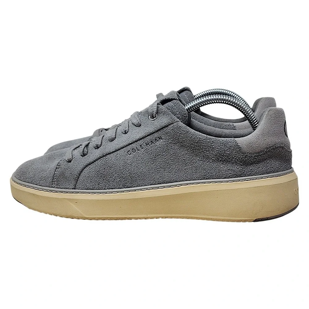 Cole Haan GrandPro 360 Topspin 8W Mens Grey Suede Low Top Sneakers C36116‎ Wide